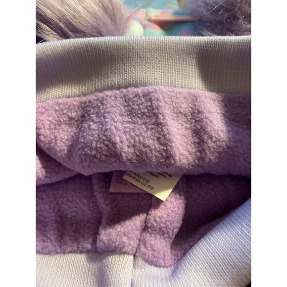 Miss Gwen OMG Girl's Bella Hearts Printed Pom Pom Beanie & Gloves Set (4446) - Picture 5 of 12